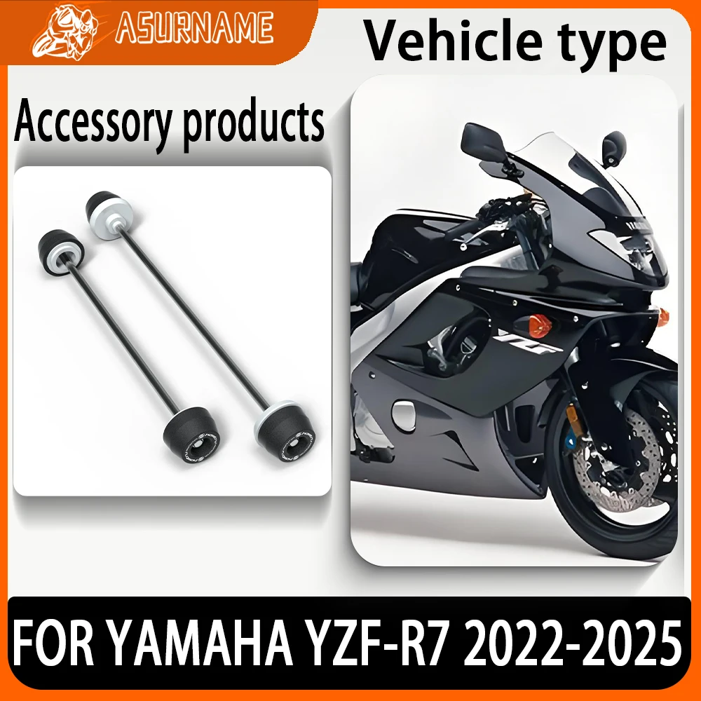 

2025 New Motorcycle Accessories Front & Rear Axle Fork Crash Sliders Wheel Protection FOR YAMAHA YZF-R7 R7 2022-2024