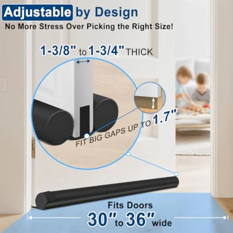 36 Inch Under Door Draft Blocker - High-Density 1.77