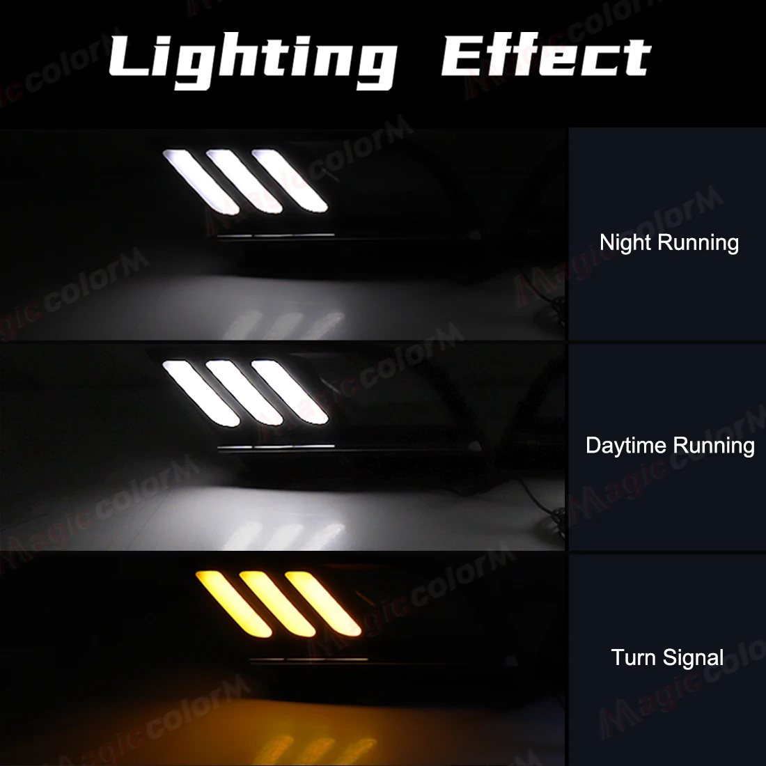 For Volkswagen VW Jetta Sagitar MK6 2015 2016 2017 2018 LED Daytime Running Light DRL Dynamic Turn Signal White Yellow Daylights