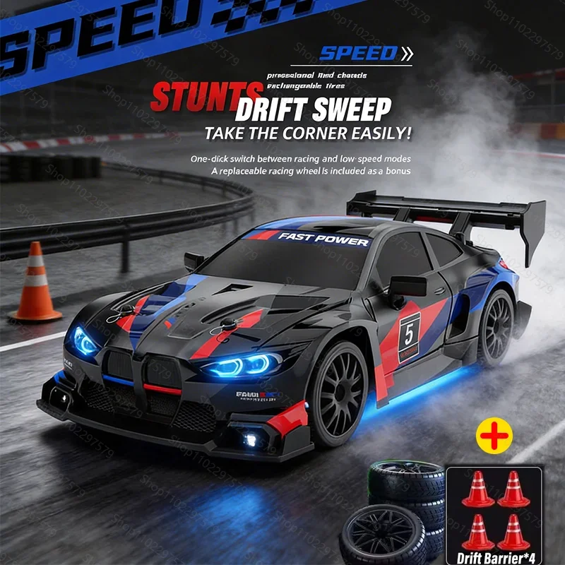 1:24 RC Drift Cars 2.4Ghz Remote Control JDM Style LED Lights 20KM/H High Speed Racing Toy for Kids Adults Birthday Gift