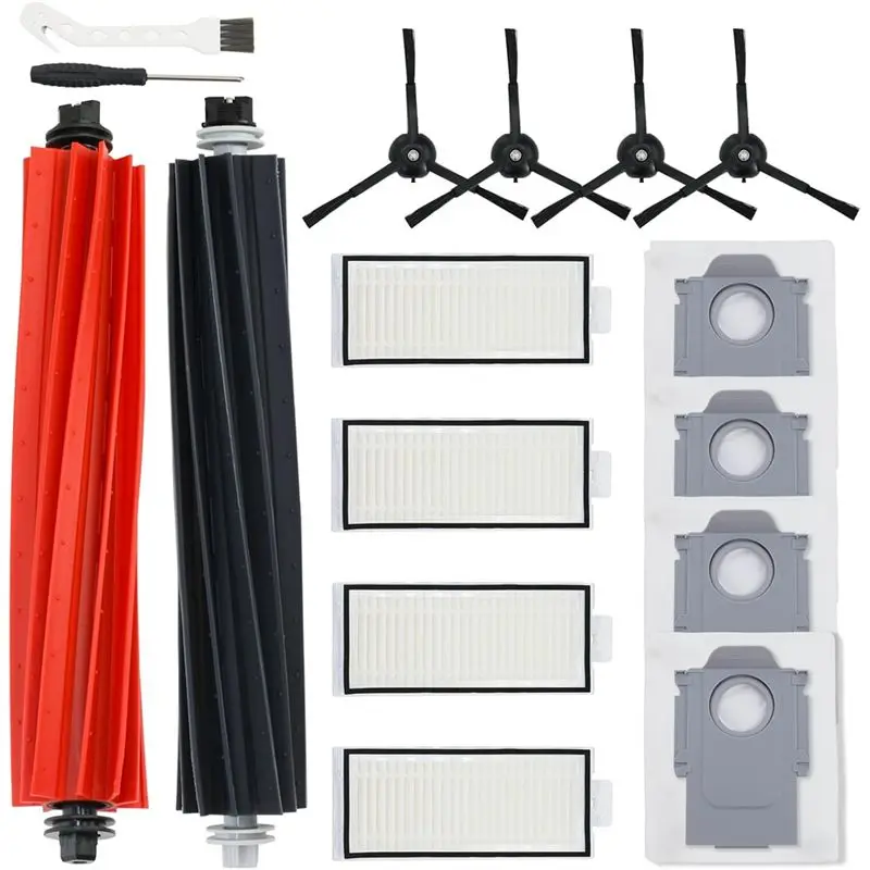 LITE Accessories Kit for Roborock Q5 Max+ Q5 DuoRoller+ Q5 Pro+ Q8 Max+ - Roller Brush, Side Brush, HEPA Filter, Dust Bag