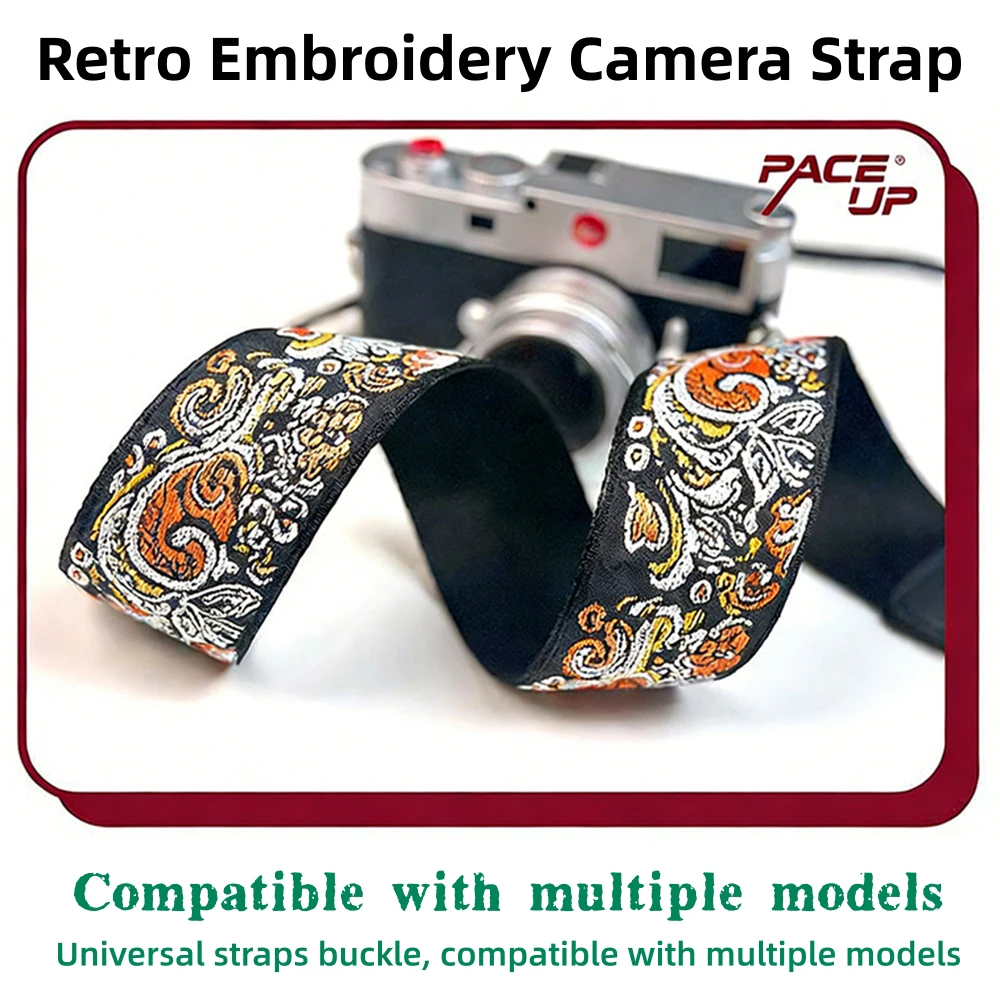 5cm Vintage Camera Shoulder Strap for Nikon ZF Z50 II Sony ZV-E10  Canon R50 R10 R8 Sony A7M4 A6400 A6600 Fuji X-S20 Accessories