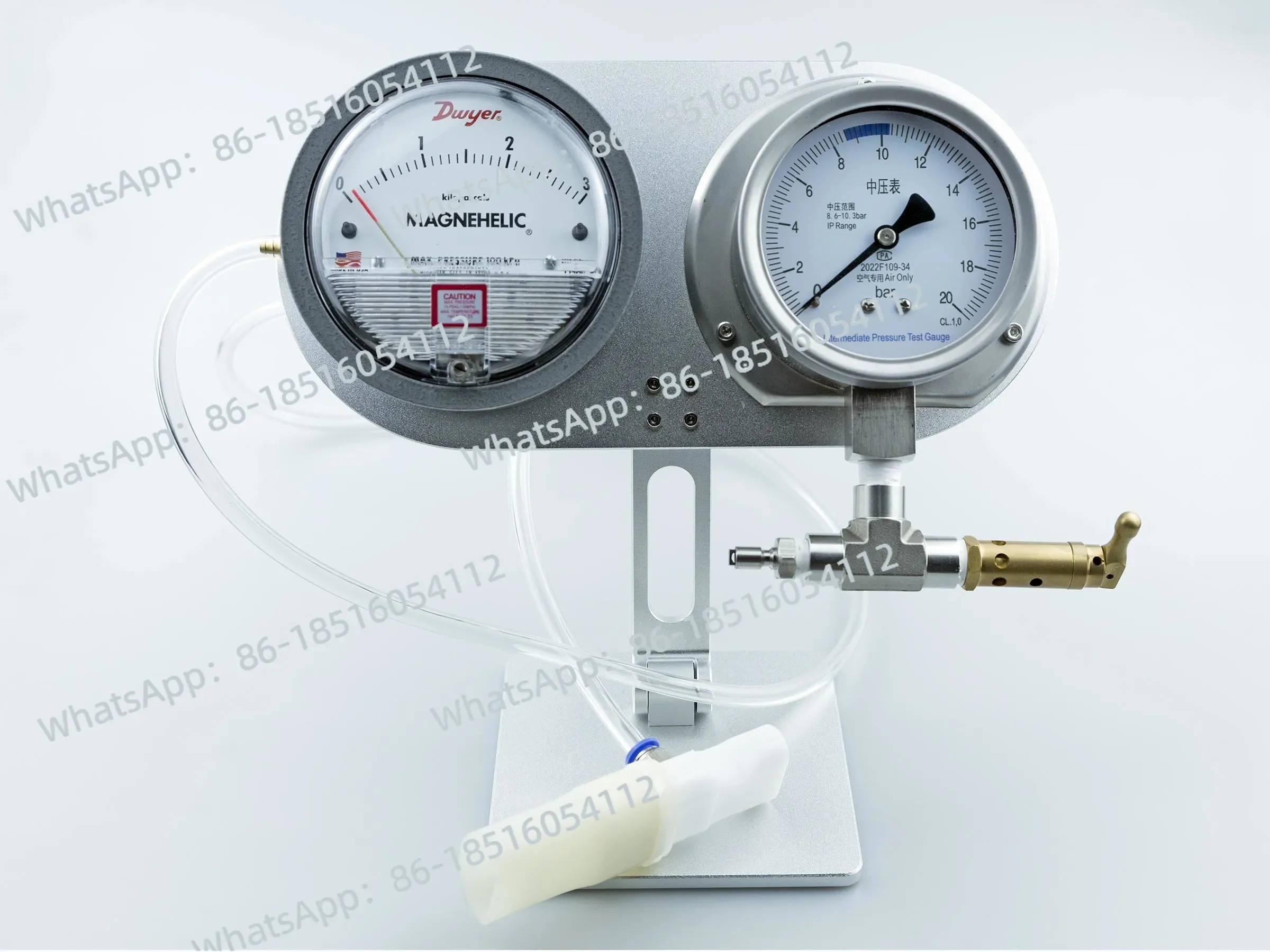 Scuba diving regulator tool, maintenance medium voltage impedance test platform instrument view 2
