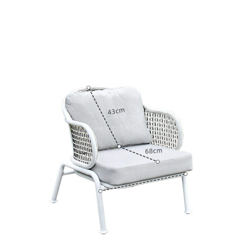 

Leisure sofa rattan chair three-piece outdoor courtyard garden rattan table and chair