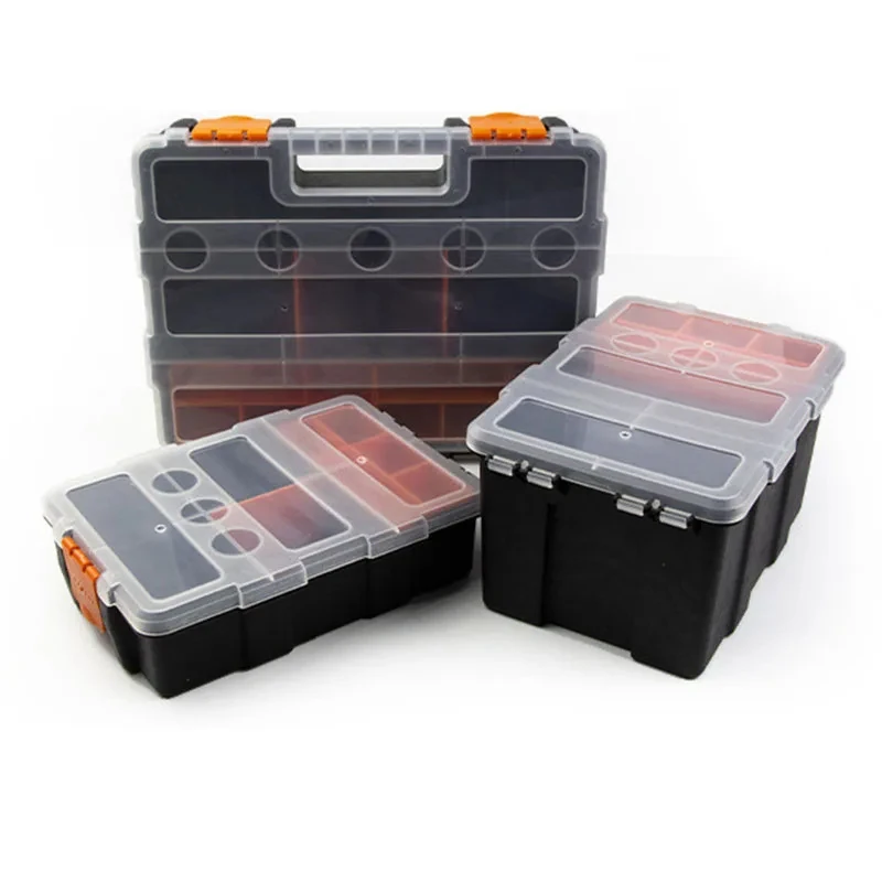 Plastics Tool Box Screw Nail Nut Bolts Carry Case Hand Tools Storage Boxes