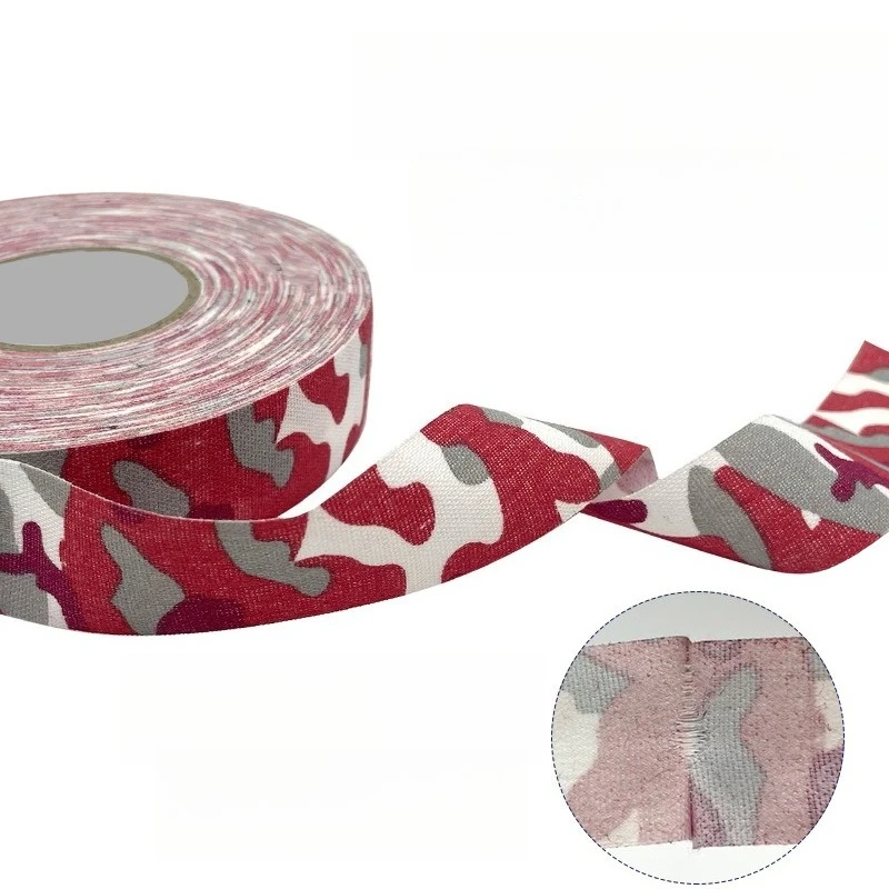1roll 2.5cm*25m Practical Ice Hockey Grip Tape Polyester Sports Tape Colorful Wear-resistant Athletic Stick Tape for Hockey Stic