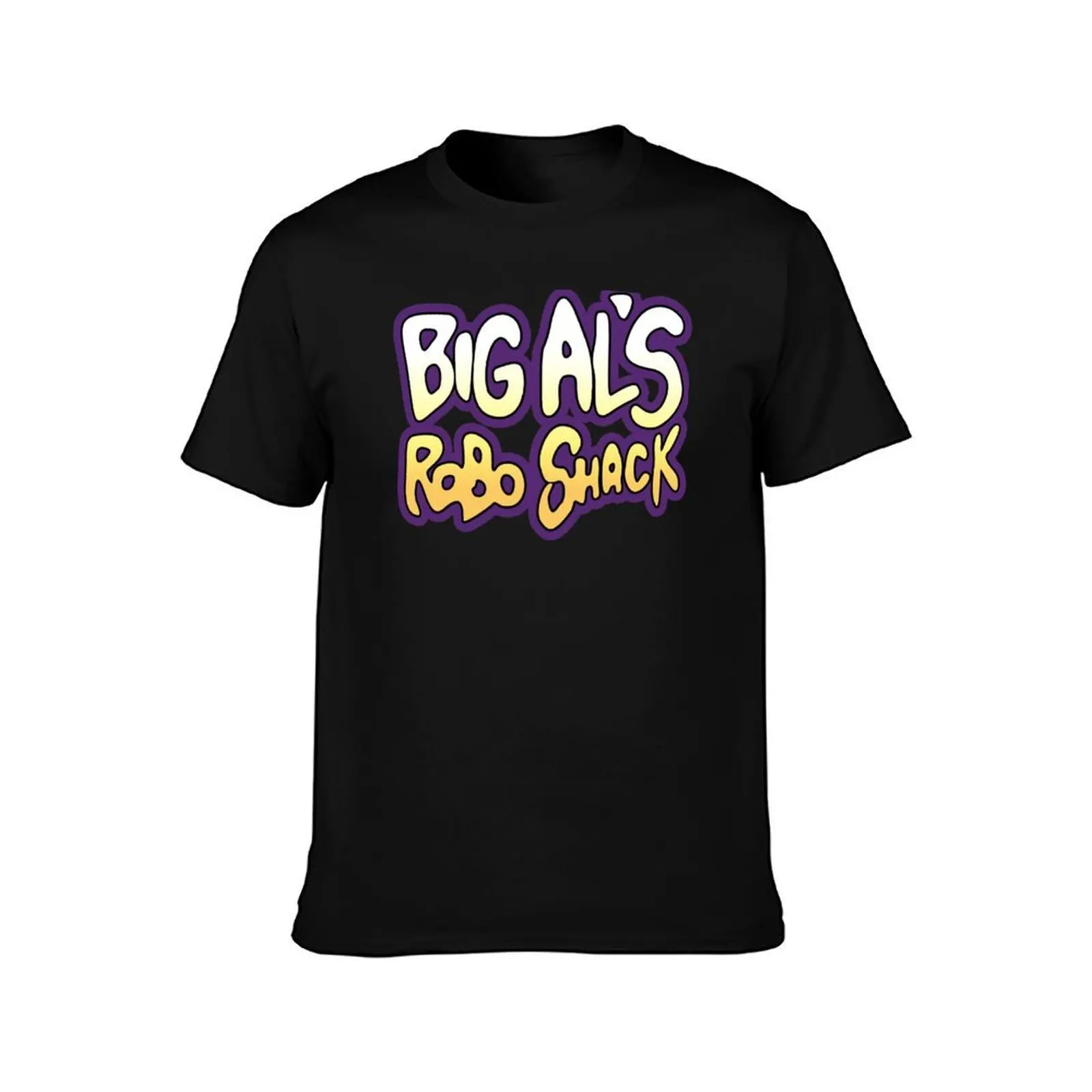 Big Al's Robo Shack (Buy in Green!) T-Shirt, Summer Casual Cotton Tee, Oversized Streetwear Tops, Vintage Graphic Print