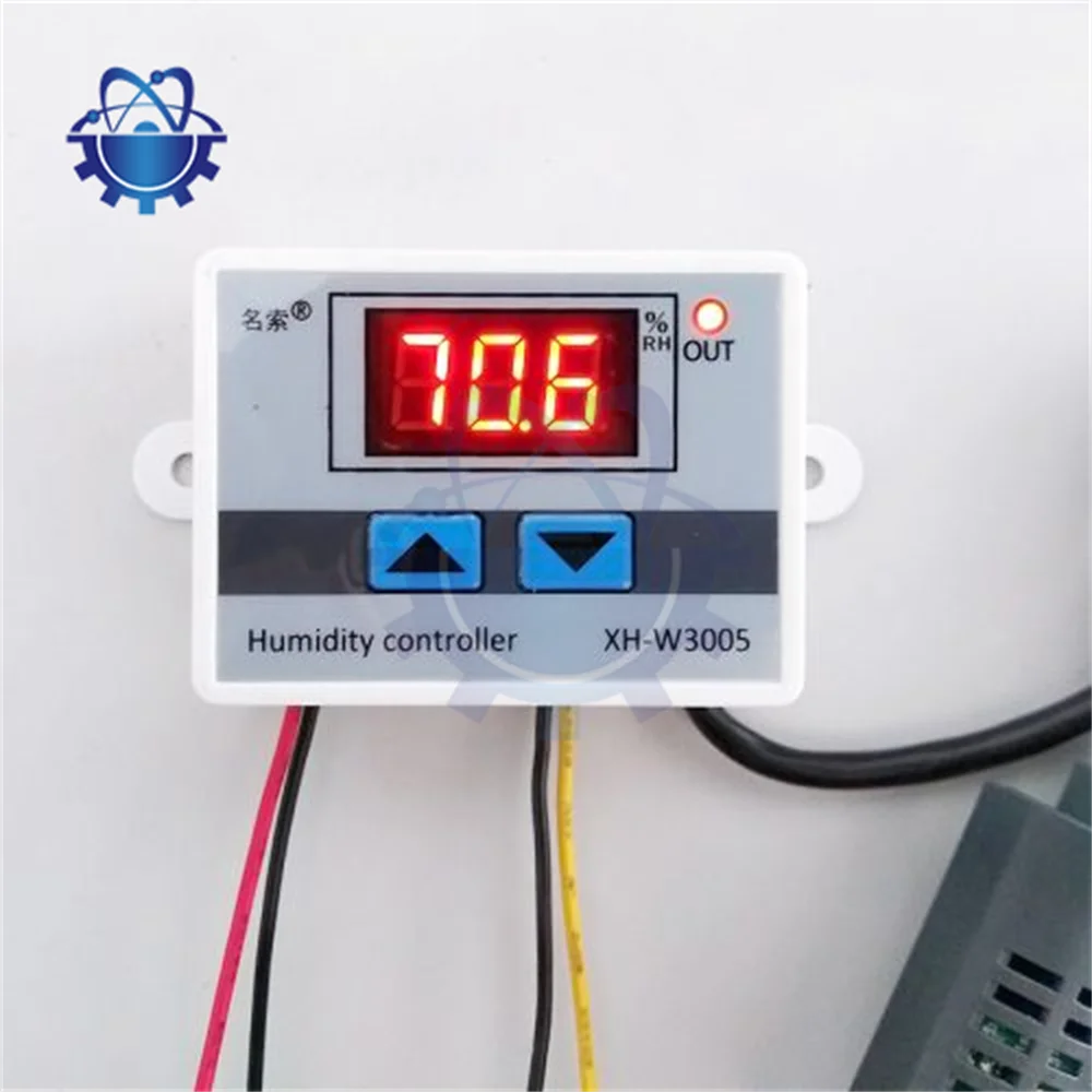 W3005 12V 24V 220V Digital Humidity Controller Instrument Kontrol Humidity Control Switch hygrostat Hygrometer SHT20 Sensor Humidity