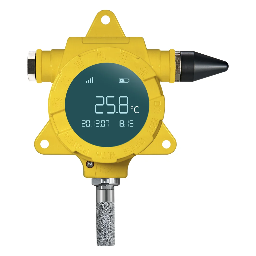 

2025 new Battery Powered 19000mAh LoRaWAN LoRa AS923 AU915 Wireless Temperature Humidity Logger ATEX 4G MQTT Air Quality