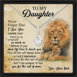  Exquisite Rhinestone Pendant Necklace With Meaningful Message Card Gift Box  Holiday Birthday Graduation Gift For Daughter