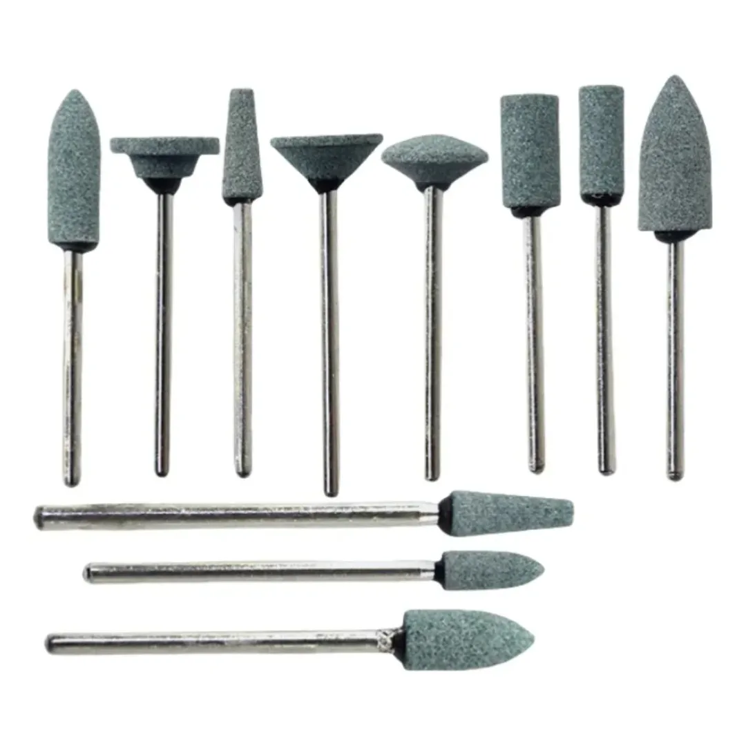 10pcs Dental Polishing Stone Grinding Heads Set Coarse Sand Green Polishing Drills Oral Care Products Multifunctional Polishing