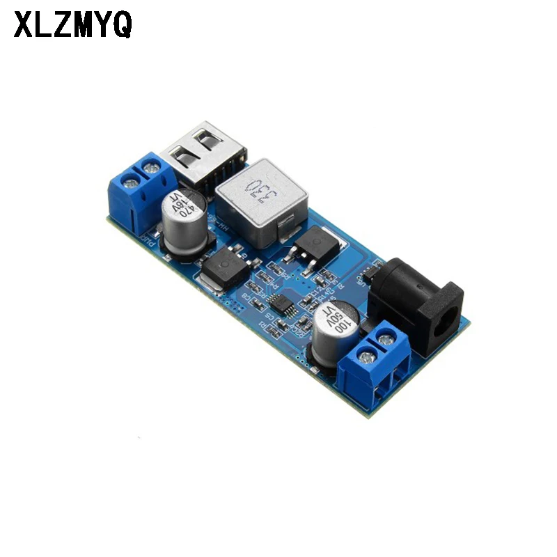10pcs DC-DC Step Down Power Supply 24V/12V To 5V 5A Buck Converter Replace LM2596S Adjustable USB Step-down Charging Module
