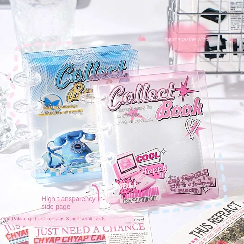 

New Love Card Album 3 Inch Mini Photocard Binder with 20 Internal Pages PP Collectible Card Album