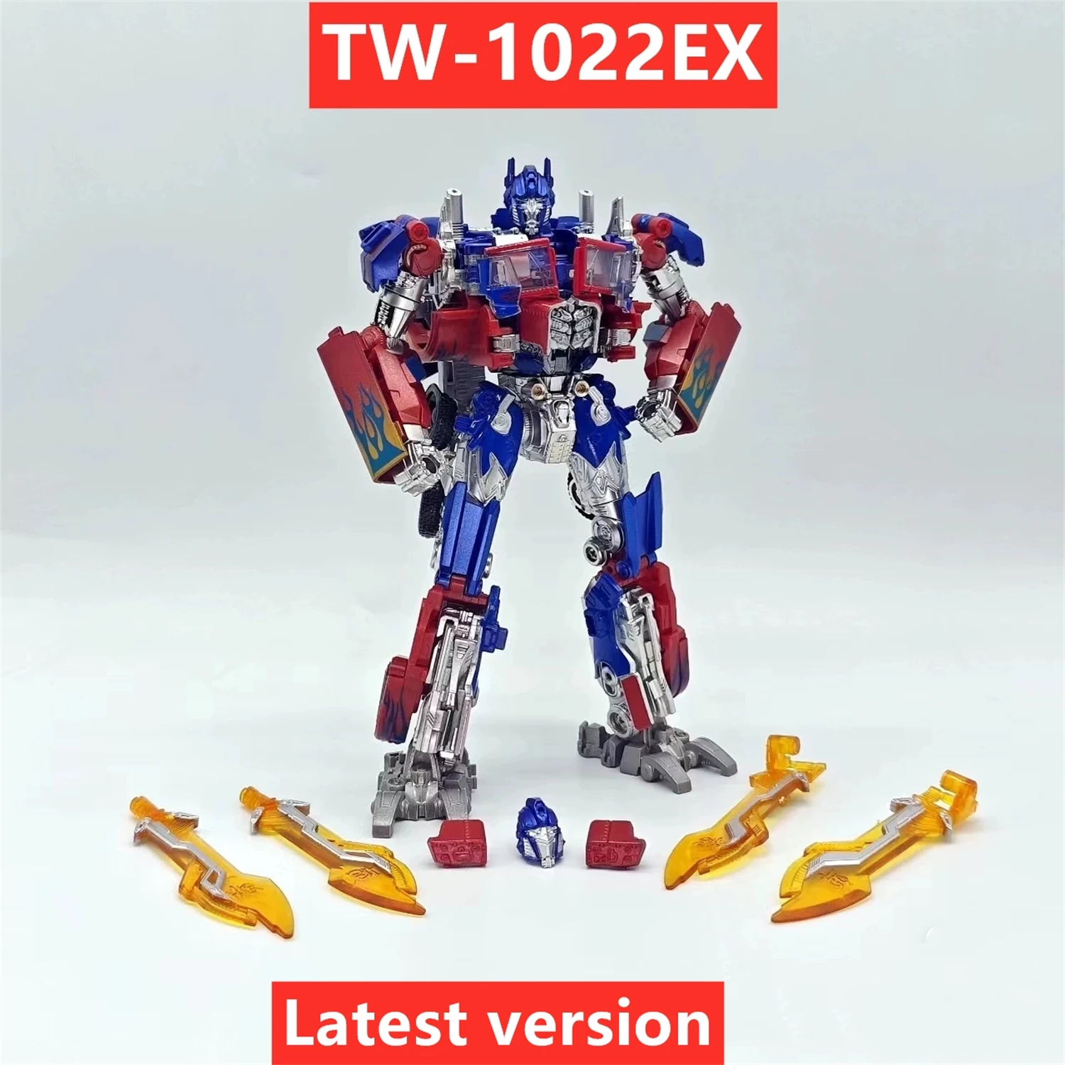 [Latest Version ]BAIWEI Transformation TW-1022EX TW1022EX Fine Coating OP Commander KO SS44 Movie Robot Figure With Accessories