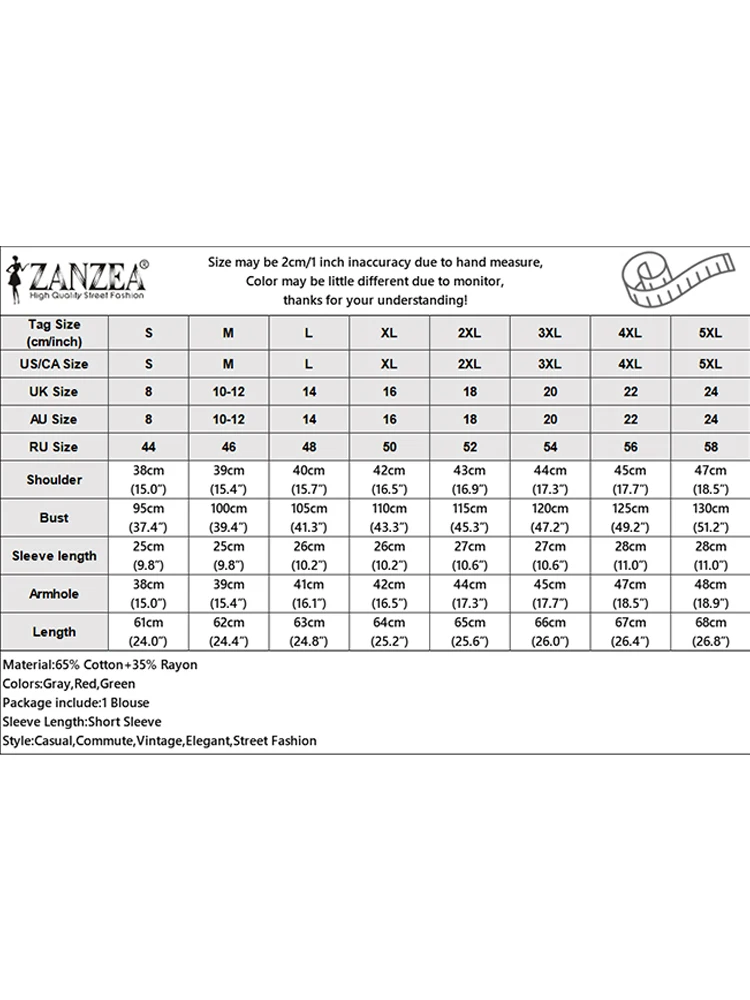 2023 Vintage Sommer Gedruckt Blusen ZANZEA Böhmischen Urlaub Shirts Frauen O Hals Kurzarm Tops Beiläufige Lose Blusas Chemise