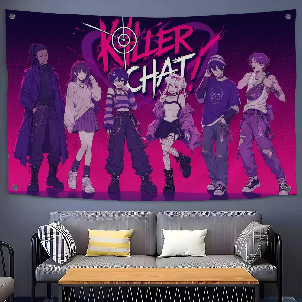 Game Killer Chat Flags Flags for Room, Bedroom, Home, Outdoor, Wall Hanging, Concert Print, Art Banner