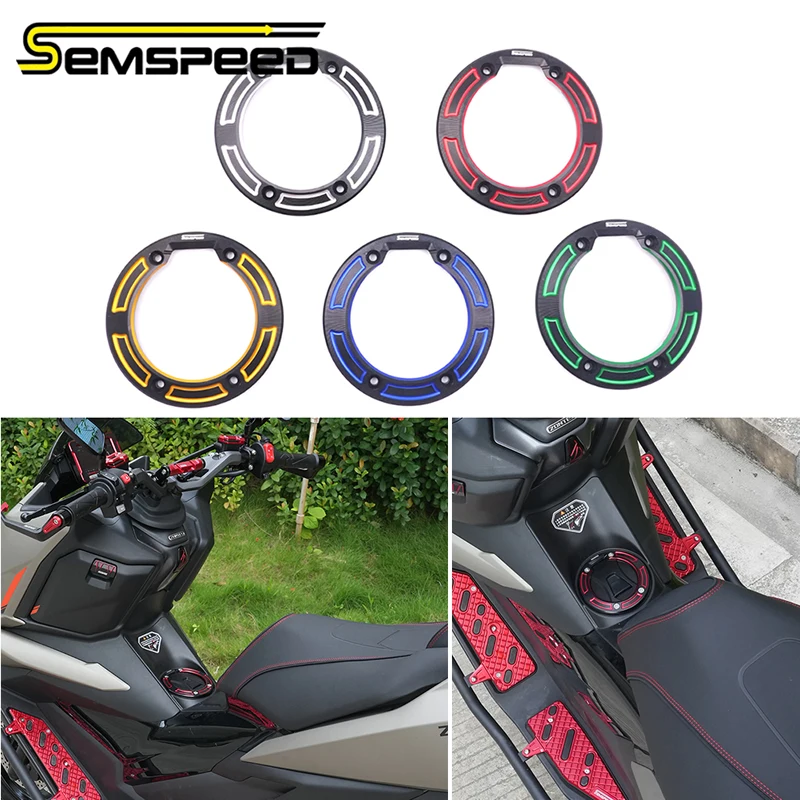 Image of SEMSPEED Motorrad CNC Tankdeckel-Zierring für Zontes 368G K/M 350D/E 150X V1 V2 2024-2026 Motorradzubehör