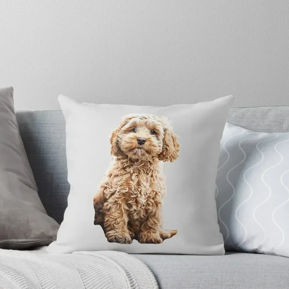 Cockapoo Cavoodle Labradoodle Cute Puppy Dog- Poodle x Throw Pillow Pillow Decor Pillowcase Cushion pillow