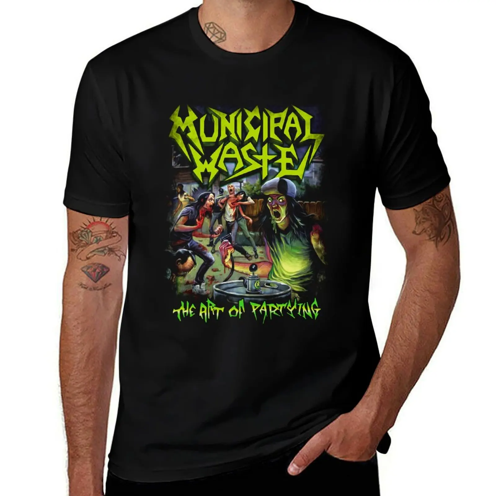 Reward Municipal Waste Band Gift For Halloween T-Shirt Summer Casual Loose T-Shirt