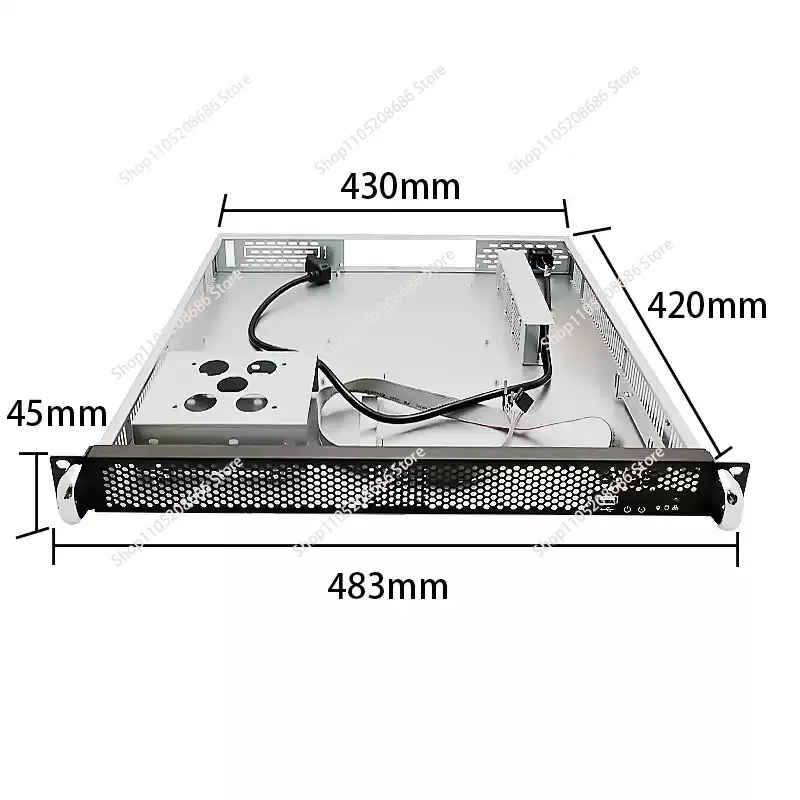 1U 420mm Blade Server - Ultra-Short Industrial Chassis for Embedded Storage