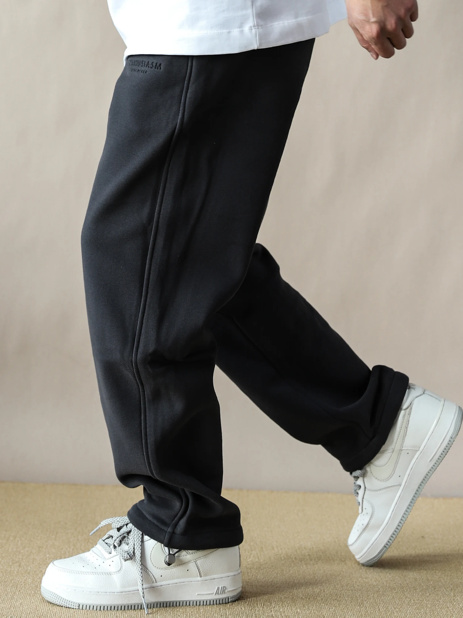 

Мужские свободные повседневные брюки Thiened Fce прямого кроя для спорта и отдыха, осенне-зимняя модная уличная одежда от бренда