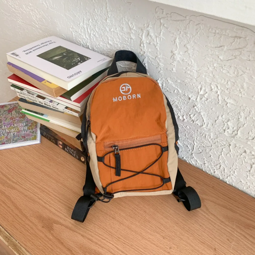 

Корейский стиль, уличный рюкзак на шнурке, однотонный спортивный дорожный нейлоновый рюкзак, большая вместительная походная сумка на плечо