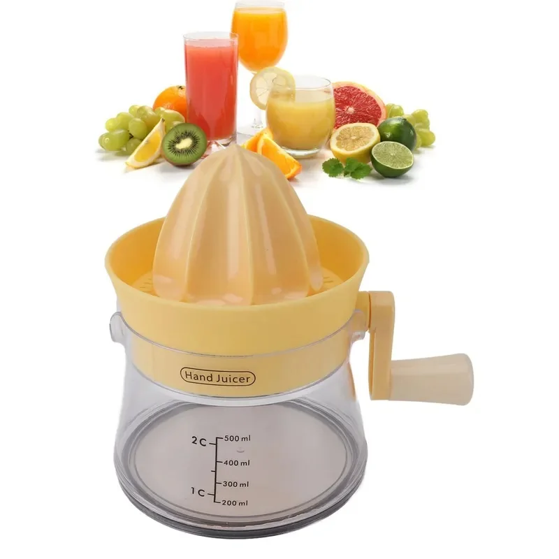 Portable Manual Citrus Juicer, Multi-functional Hand Orange Lemon Squeezer Kitchen Tool