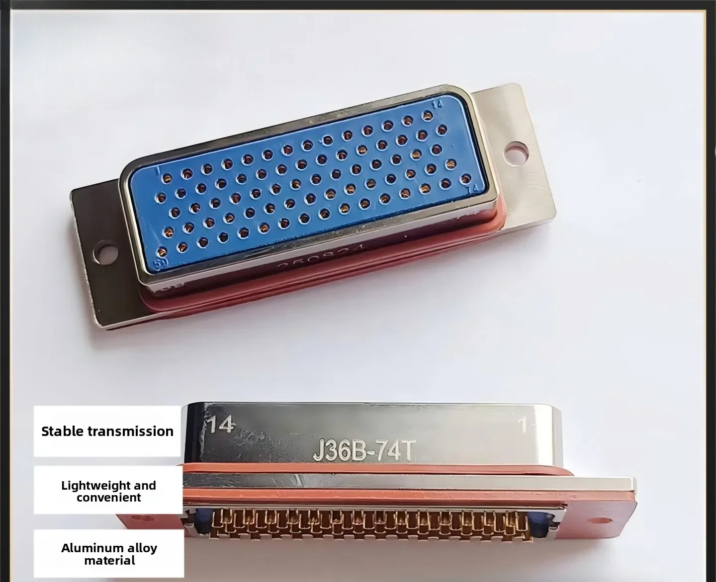 Rectangular Metal Shell Aviation Connector Power Signal Solder Terminal Male Female Plug Socket J36B 74T J36B 74Z for Industry