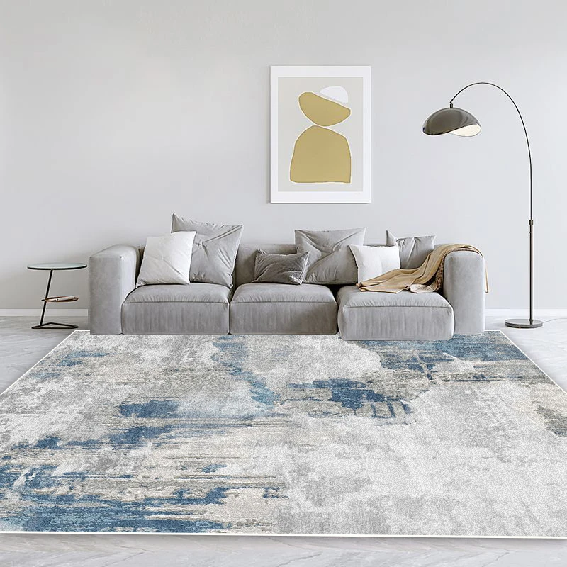 Simple Home Decoration Carpets Living Room Grey Soft Rugs Hall Sofa Large Area Rug Bedroom Cloakroom Non-slip Floor Mat Washable