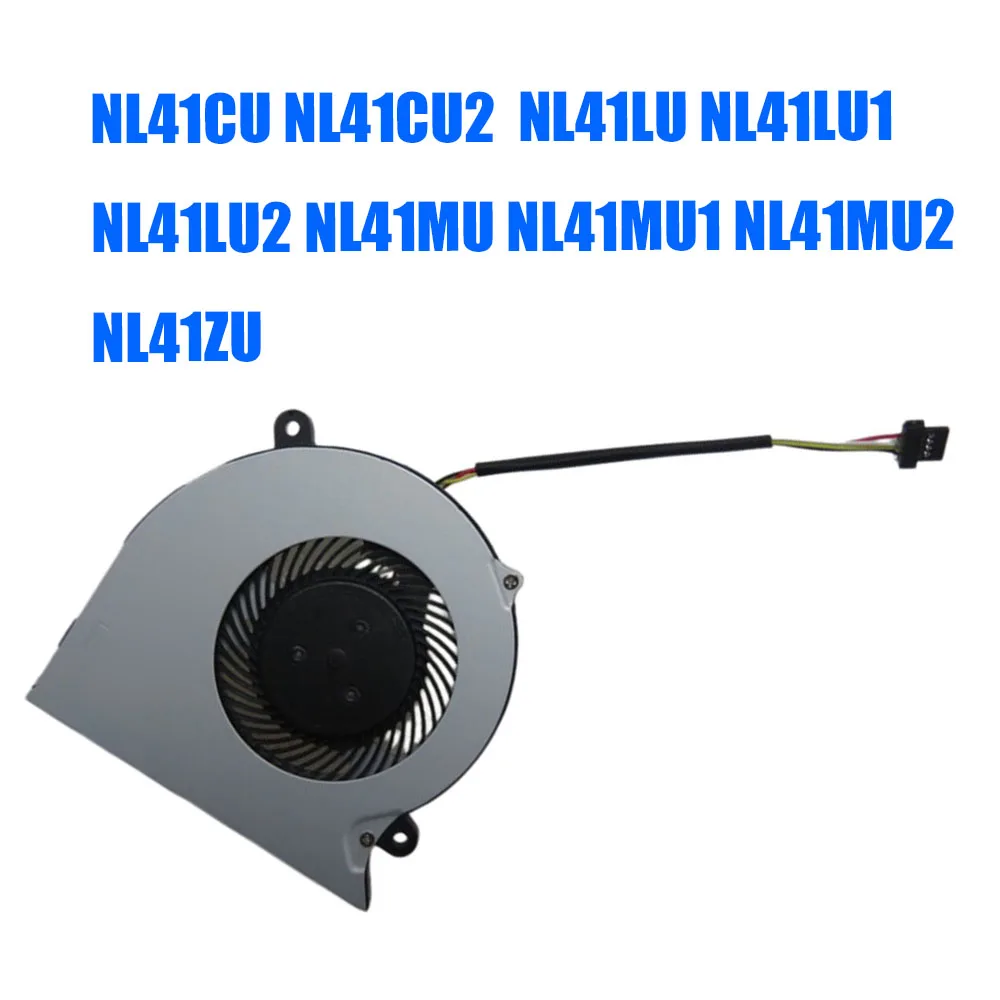 For CLEVO NL41CU NL41CU2 NL41LU NL41LU1 NL41LU2 NL41MU NL41MU1 NL41MU2 NL41ZU DC5V 0.3W 4PIN 4Lines Laptop CPU Fan New