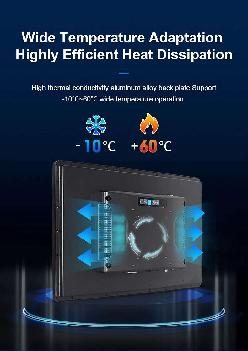 High Brightness 23.8 Inch Industrial Waterproof All-In-One Panel PC OEM 15.6