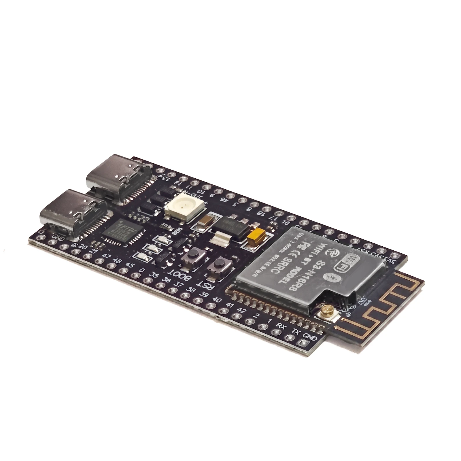 ESP32-S3 N16R8 N8R8 DevKit Dual-Core Xtensa LX7 240MHz WiFi Bluetooth 5.0 USB-C CH343 GPIO-Board für Arduino MicroPython – Detail 21