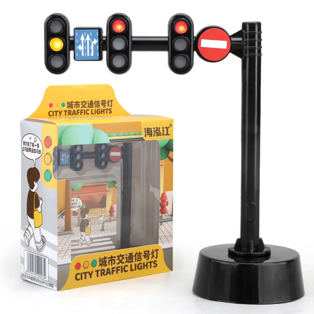 Simulated Traffic Lights Road Sign Lamp Crosswalk Signals Early Learning Toys for Boys & Girls