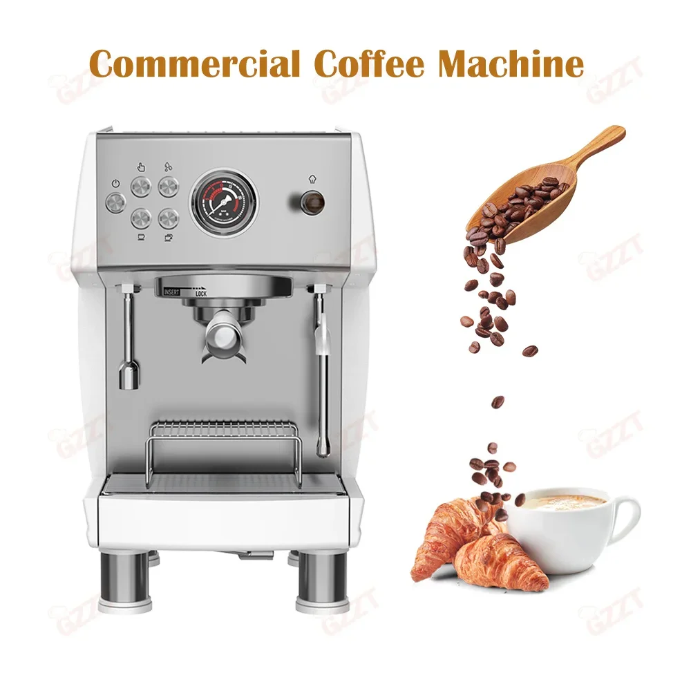 Three Boilers Single Group Commercial Office Home Italian Coffee Machine Semi-automatic Espresso   50Cups/Hour