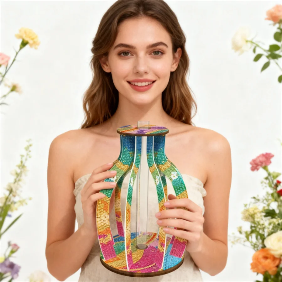 

flower pot vase Ornaments 2026 new style DIY diamond painting accessories art rhinestones canvas adult crafts kit full crystal