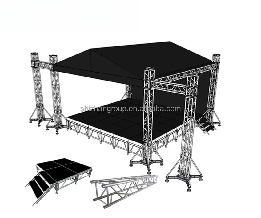 Outdoor Movable Music Concert Assembly Light Weeding Stage Platform
