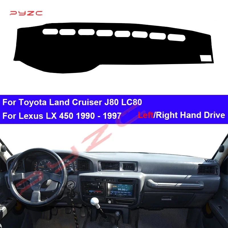 

For Toyota Land Cruiser J80 LC80 For Lexus LX450 1990-1997 Car Dashboard Cover DashMat Avoid Light Pad Anti-UV Case Carpet
