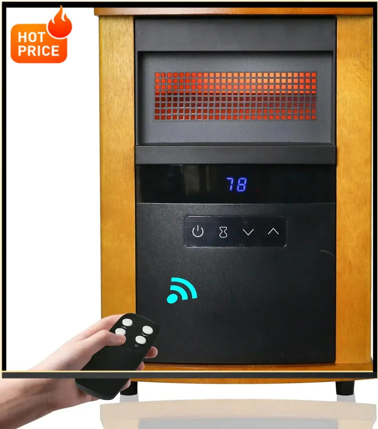 

Bestseller[Discounted Price!]1500W Infrared Heaters for indoor use Electric Space Heater Comfort Quartz LargeRoom Indoor Heaters