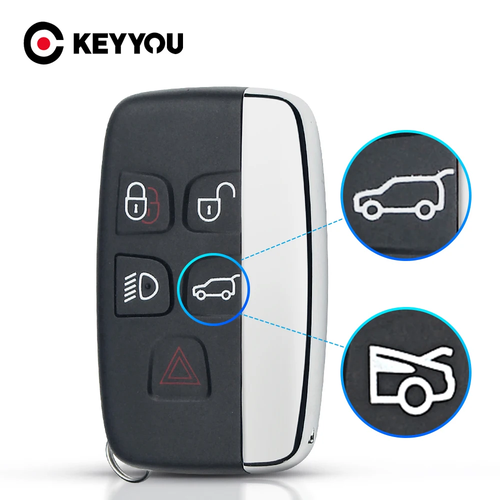 

KEYYOU 2PCS Smart Car Key Shell For Land Rover Range Rover Sport Evoque Discovery 4 For Jaguar Freelander XFL XE XJ