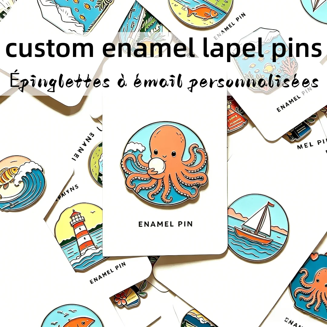 Custom Own Logo Cute UV Printing Lapel Pins Die Casting Customized Enamel Pins Soft Enamel Zinc Alloy