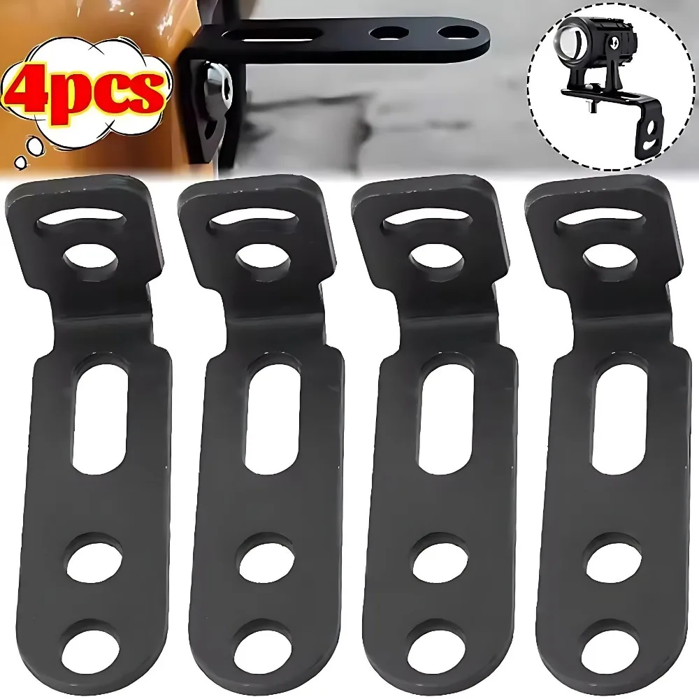 Soporte de Montaje para Faro Antiniebla LED de Motocicleta, Abrazadera de Acero al Carbono para Manillar, Barra Anticaídas, Tubo de Parachoques, Kit para Bicicleta Eléctrica