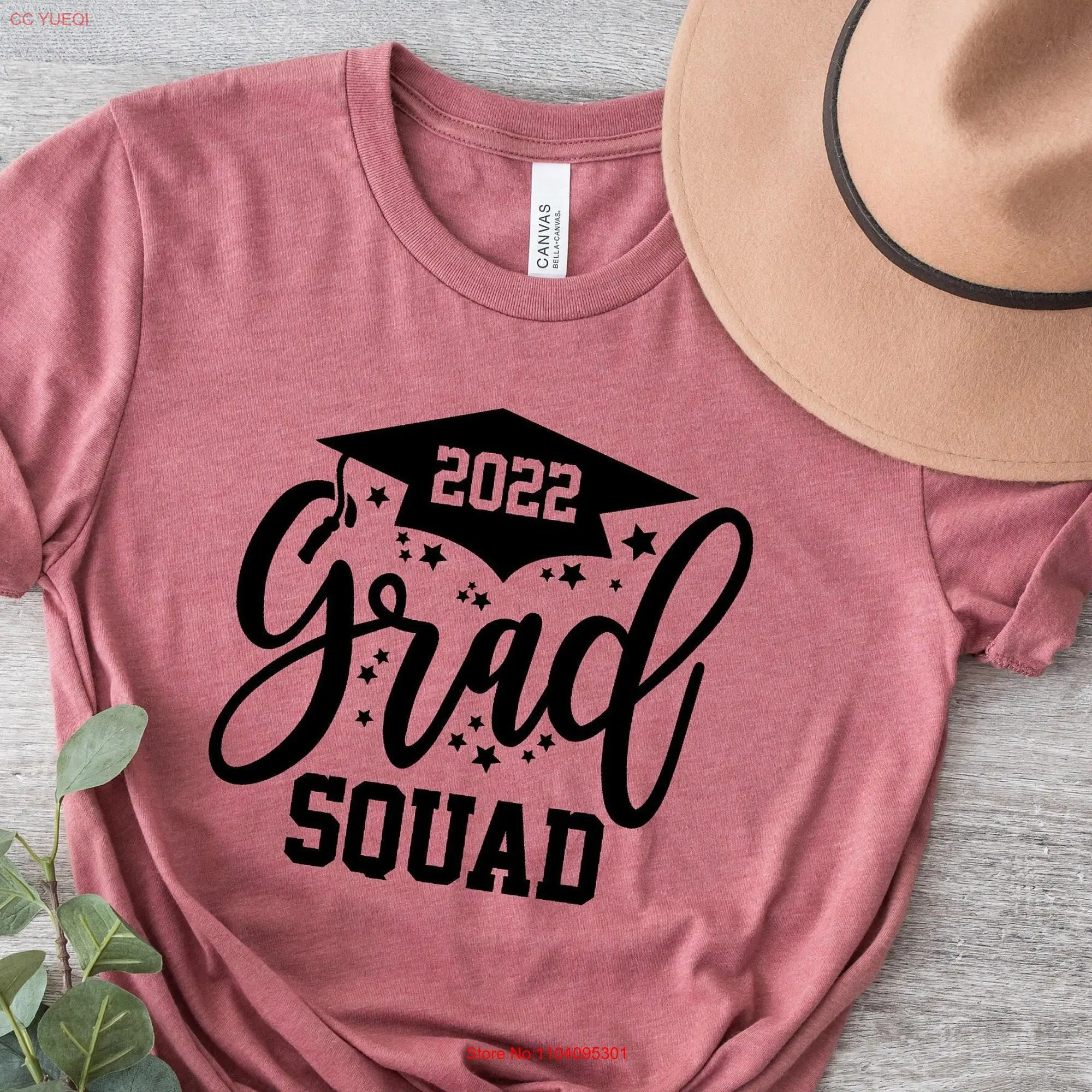 Grad Squad T Shirt Graduation gift 2022 for her him Class daughter long or short sleeves