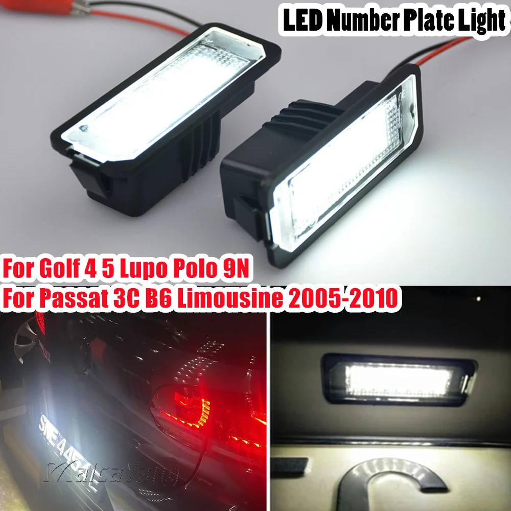 OEM# 3D0943021A For Skoda Seat Leon Ibiza VW Golf 4 5 6 7 MK4 MK7 Passat CC Polo Scirocco Led License Number Plate Light Replace