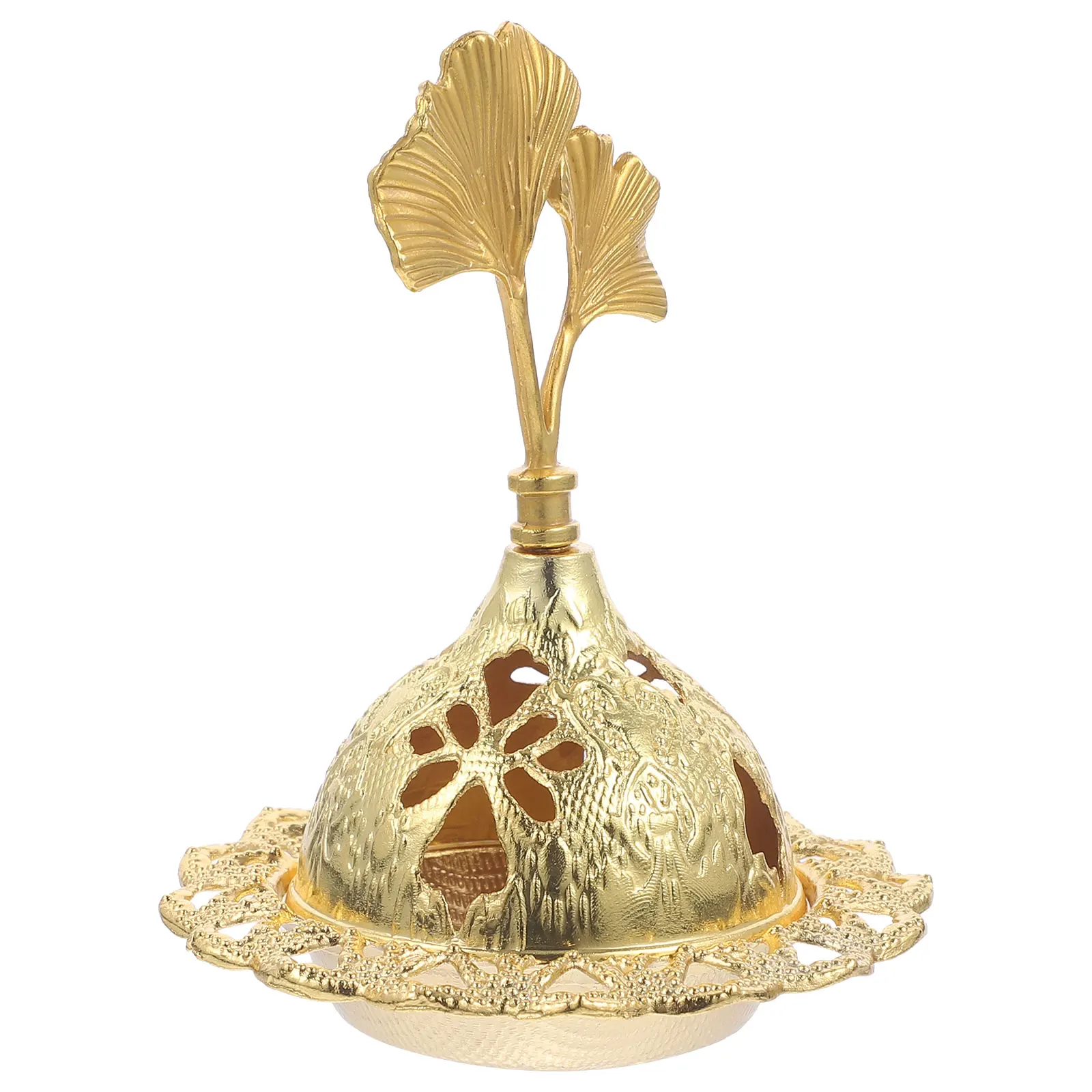 

Vintage Alloy Incense Burner Holder Retro Censer Decorative Home Office Aromatherapy Accessory Compact Metal Cone Coil Burner