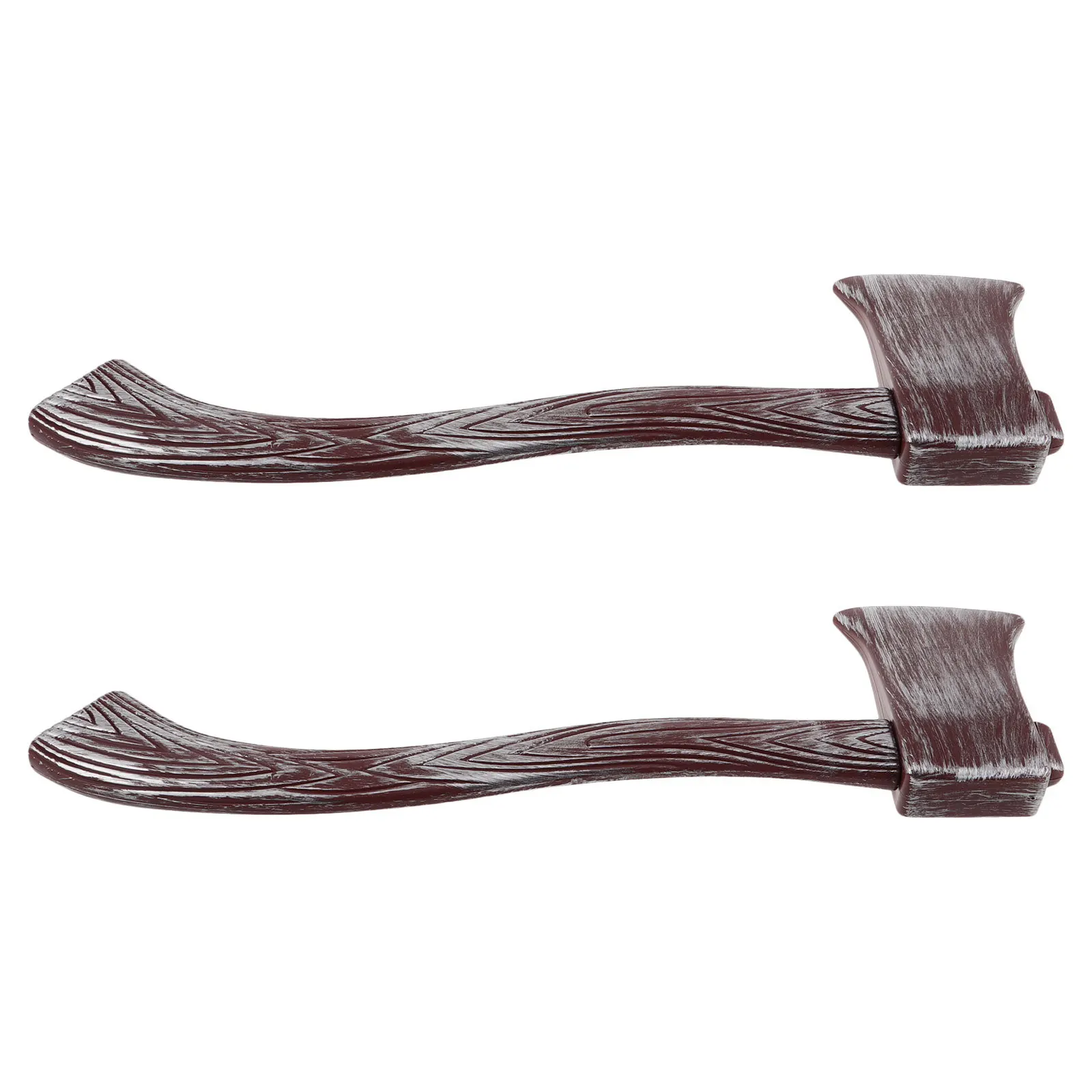 2Pcs Pirate Axe Plastic Realistic Fake Axe Cosplay Halloween Party Supplies Stage Performance Decorative Props