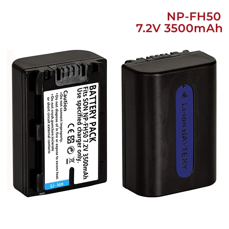 7.2V 3500mAh NP-FH50 Battery for Sony NP-FH40 NP-FH30 and DSLR-A230 DSLR-A330 DSLR-A290 DSLR-A380 DSLR-A390 HDR-TG1E  HDR-TG5/5V