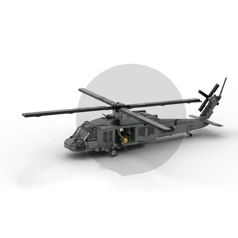 

MOC Sikorsky | UH-60 Black Hawk Fighter Fighter Model 1:35 Scale DIY Assembly Building Block Toy for Children's Birthday Gift