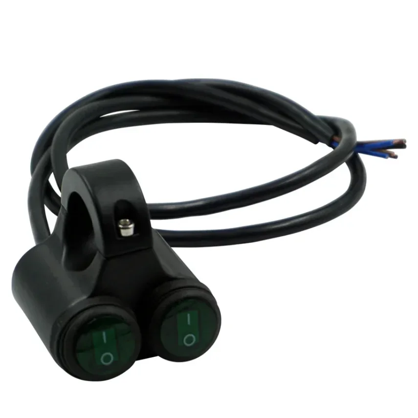 단추 오토바이 헤드라이트 위험 브레이크 안개등 플레임아웃 스위치, 범용 오토바이 ATV 핸들바, ON OFF, 22mm, 7/8 인치, 1 개