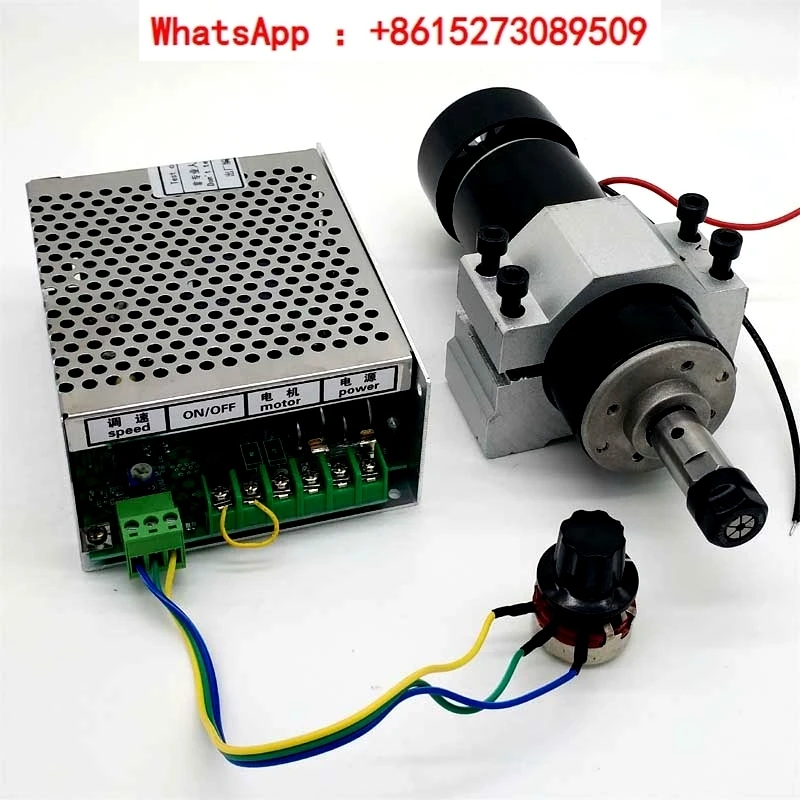 500W air-cooled spindle motor+speed controller+fixture PCB engraving machine spindle ER11 12000 rpm