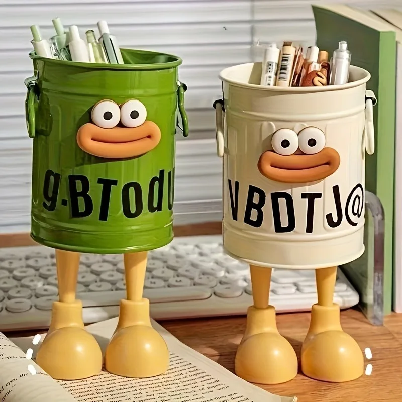 1 porte-stylo en forme de saucisse de dessin animé, support de papeterie pour la maison et le bureau, conteneur de rangement de bureau, cadeau idéal pour les fournitures d'étude à domicile